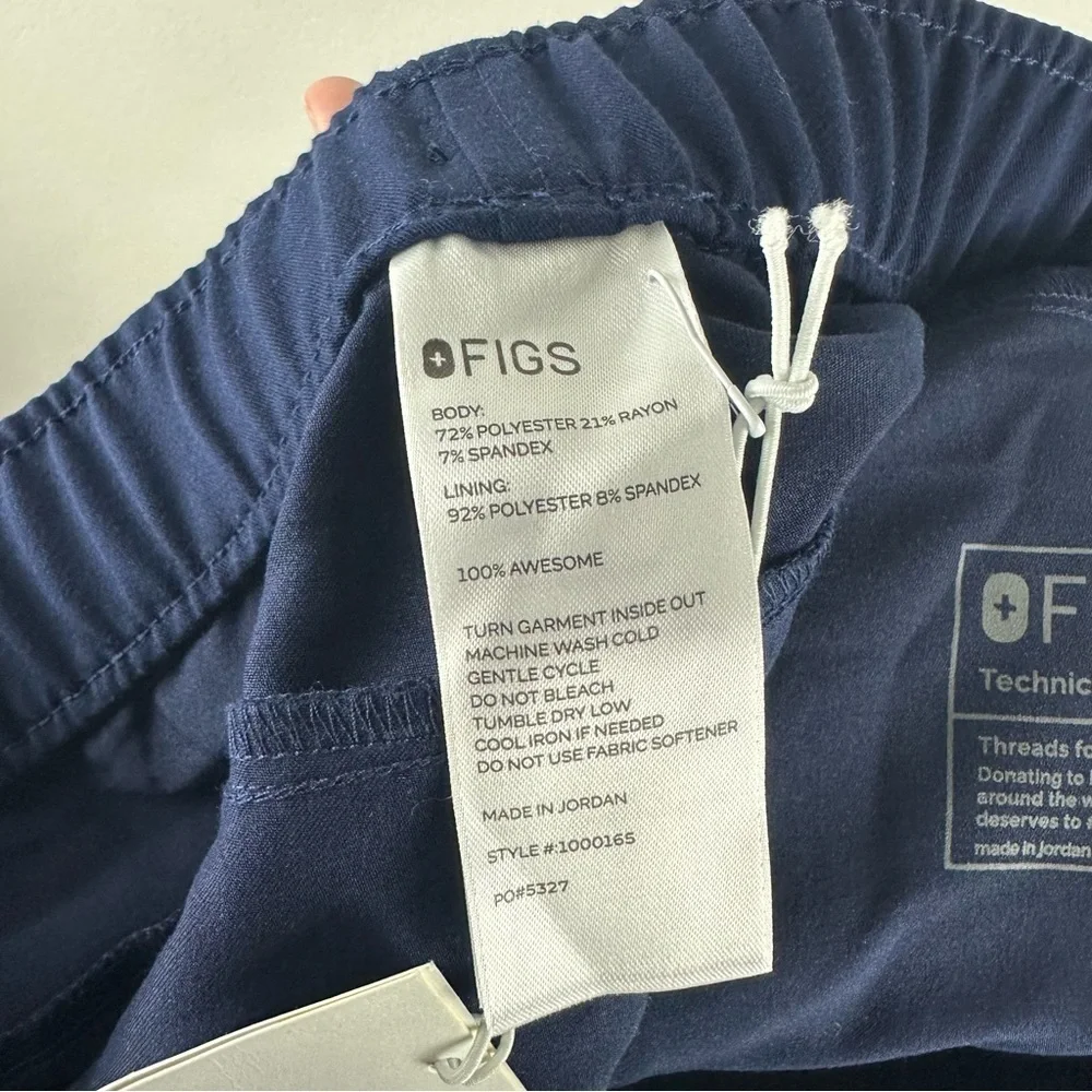 NEW Figs Men’s Dark Navy Blue Naga Medical Nursing Scrub Jogger Pants Size XL